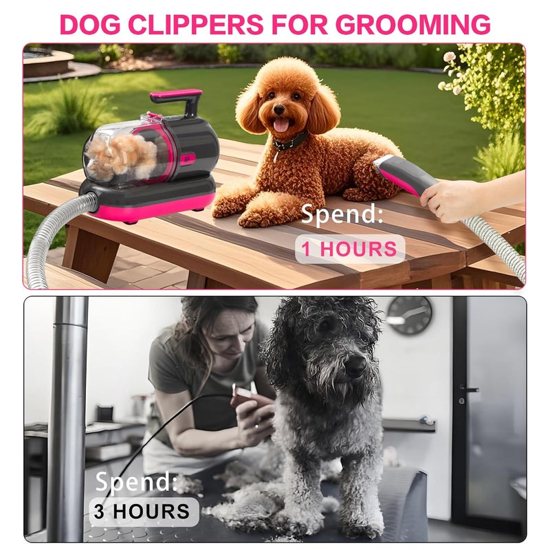S7 High-Suction Dog Grooming Vacuum for Small & Medium Dogs, Compact Hair Collection System for Regular Trimming & Maintenance, Strong Suction, Low-Mess Indoor Grooming - Image 2